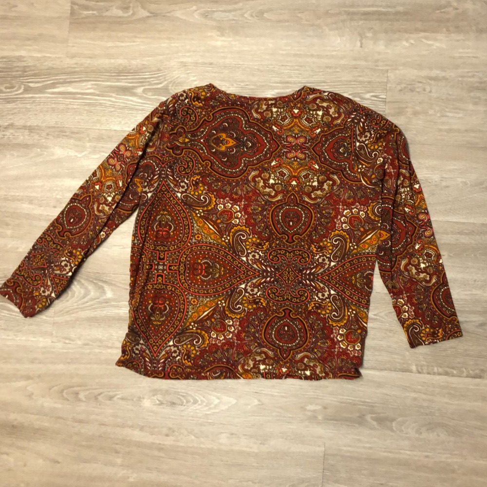 Jones New York Signature Woman Long Sleeve Top - Picture 4 of 5